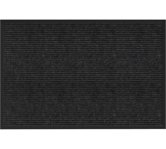 Коврик придверный ОФИСМАГ 60x90см, черный, влаго-грязезащитный, 450гр/м2, ребристый, PRIMILA EXTRA, 701029 1