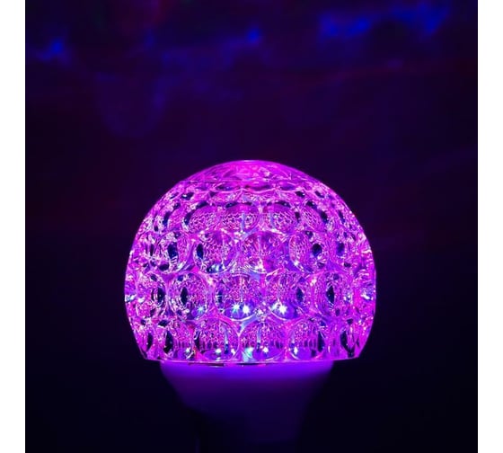 Световой прибор Luazon хрустальный шар Кубок, d=10 см, 220V, белый 3622822