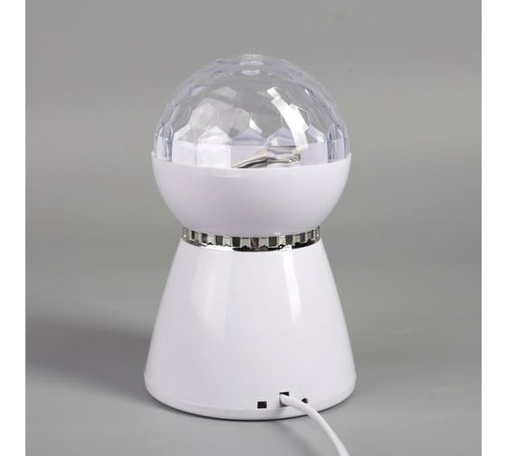 Световой прибор Luazon Хрустальный шар 19х11 см, Bluetooth-динамик, 220V, RGB 5254659