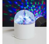 Световой прибор Luazon хрустальный шар d=7.5 см, 220V, белый 867663