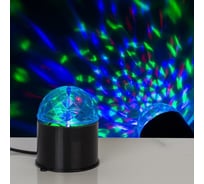 Световой прибор Luazon хрустальный шар d=7.5, см 220V, черный 867662