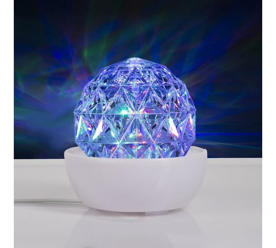 Световой прибор Luazon Хрустальный шар на подставке 12х12 см, 220V, RGB 5254653 1