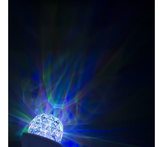 Световой прибор Luazon Хрустальный шар на подставке 12х12 см, 220V, RGB 5254653