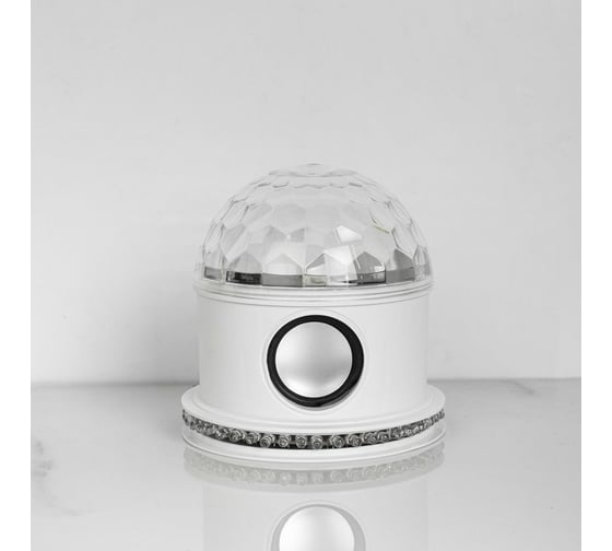 Световой прибор Luazon Хрустальный шар LED-54-220V, 1 динамик, Bluetooth, белый 4445772