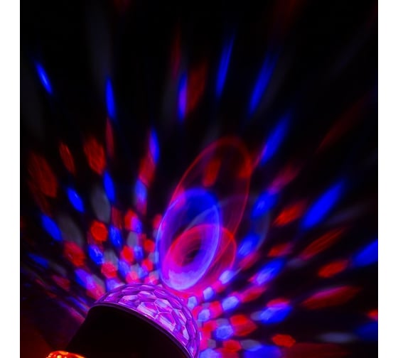 Световой прибор Luazon Хрустальный шар LED-54-220V, 1 динамик, Bluetooth, белый 4445772