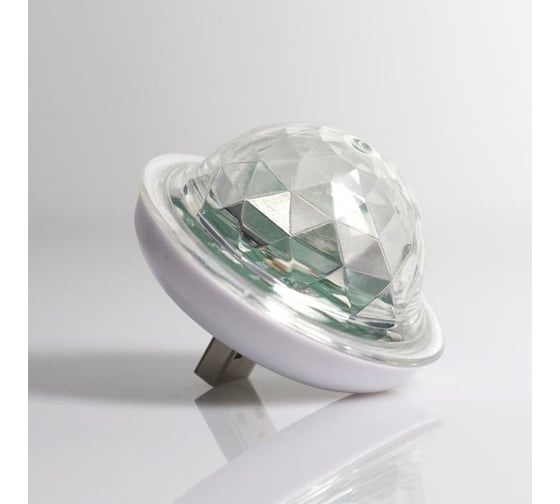 Световой прибор Luazon Мини диско шар 6 см, USB, моргает, RGB 5254649