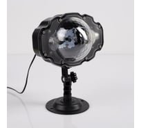 Световой прибор Luazon Шар со снежинками 20х15 см, 5 режимов, 12V, белый 5254663