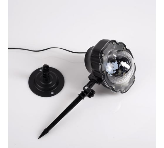 Световой прибор Luazon Шар со снежинками 20х15 см, 5 режимов, 12V, белый 5254663