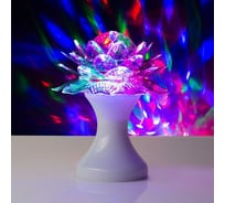 Световой прибор Luazon хрустальный шар Цветок, d=12.5 см, 220V, белый 1077511