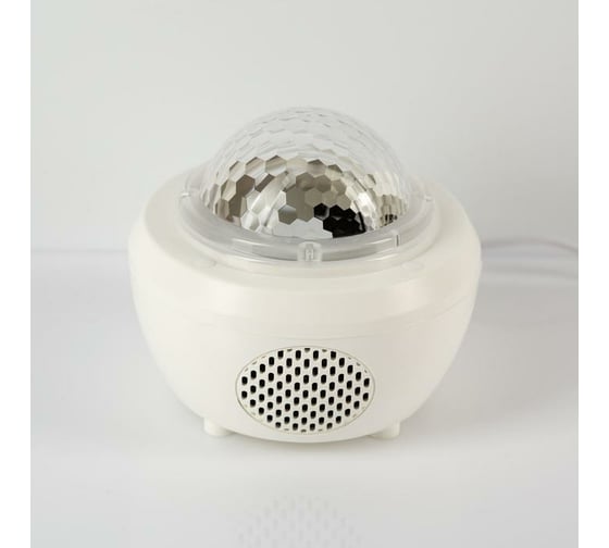 Диско шар Luazon d=11 см, USB, с аккумулятором, Bluetooth, динамик, пульт, многофункциональный, RGB 6978440