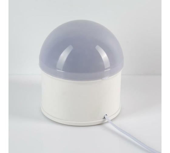 Световой прибор Luazon Звездное небо, d=11 см, 220V,Bluetooth,съемная полусфера, музыка, реагирование на звук, RGB 6978437