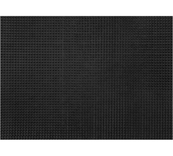 Коврик придверный ОФИСМАГ 60x90см, черный, пластиковый грязезащитный, толщина 10мм, ТРАВКА, PRIMILA, 701066 1