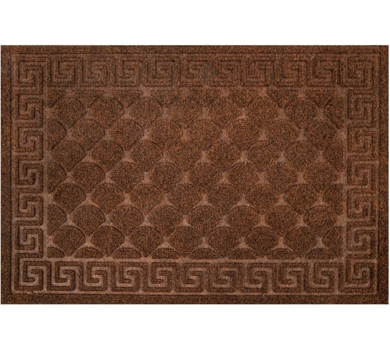 Коврик придверный ЛЮБАША 40x60см ВЕНГЕ грязезащитный 430гр/м2, фактурный рисунок ЧЕШУЙКИ 701059 1