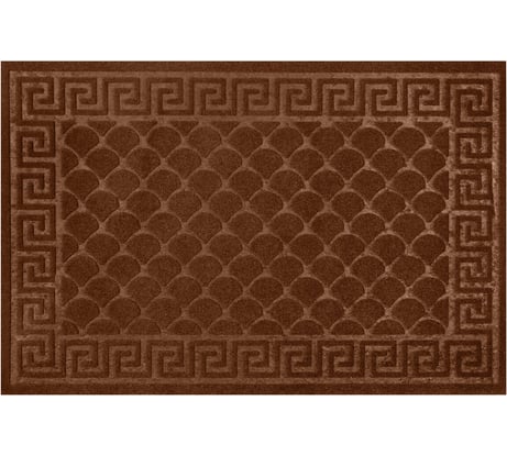 Коврик придверный ЛЮБАША 60x90см ВЕНГЕ грязезащитный 430гр/м2, фактурный рисунок ЧЕШУЙКИ 701062