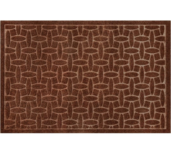 Коврик придверный ЛЮБАША 60x90см ВЕНГЕ грязезащитный, 430гр/м2, фактурный рисунок АЛМАЗ 701056 1