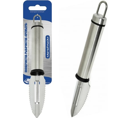 Овощечистка-рыбочистка МУЛЬТИДОМ Премьера нержавеющая сталь M35-16