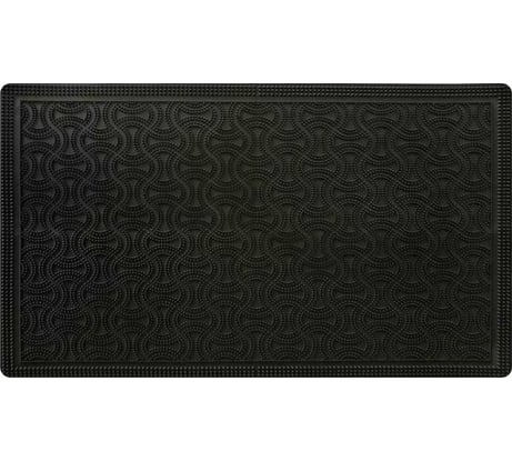 Придверный коврик МУЛЬТИДОМ Мозаика 60x38 см черный МК72-38
