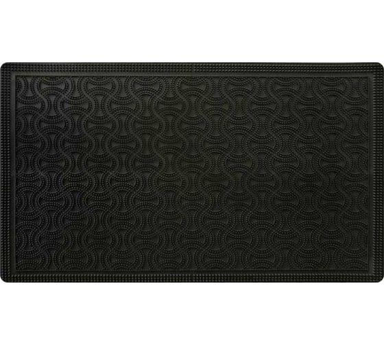 Придверный коврик МУЛЬТИДОМ Мозаика 60x38 см черный МК72-38 1