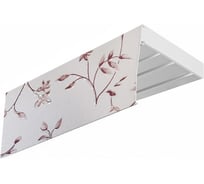 Трехрядный карниз Эскар ЭКОНОМ Романтика в сборе, серебро, 2.4 м 344430240