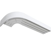 Трехрядный карниз Эскар Шина комплектная классика, 160 см, белый 294008160