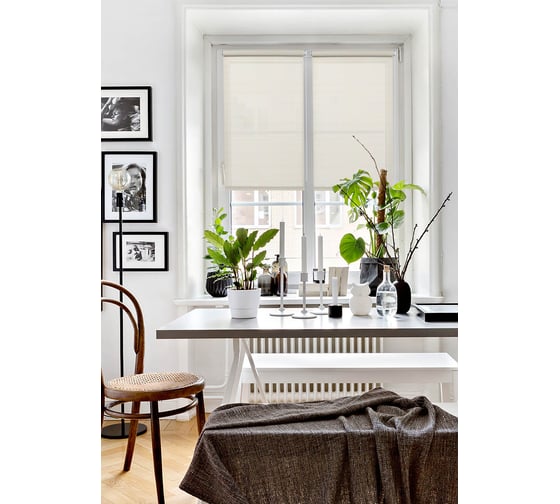 Рулонная штора Эскар Skreen бежевый, 83х200 см 84139083200 1