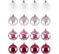 Набор новогодних шаров TODI Глянец №1, 6 см, 16 шт, в коробке 806270123587