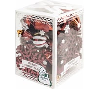 Набор новогодних шаров TODI №1, 26шт, цвет медный 806908988506