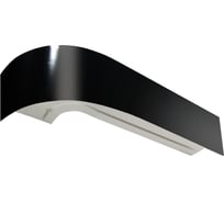 Двухрядный карниз Эскар Классика черный глянец в сборе, 7 см, 1.8 м 765430180