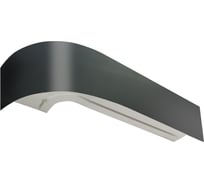 Двухрядный карниз Эскар Классика черный матовый в сборе, 7 см, 2.6 м 763430260