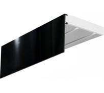 Двухрядный карниз Эскар Эконом+ черный глянец в сборе, 7 см, 2.8 м 765420280