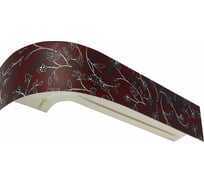 Трехрядный карниз Эскар Классика Романтика бордо в сборе, 2.0 м 352431200