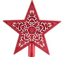 Верхушка на елку Волшебная страна Звезда ажурная, цвет красный 103319