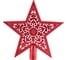 Верхушка на елку Волшебная страна Звезда ажурная, цвет красный 103319 1