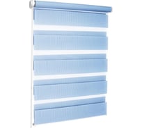 Штора Эскар Миниролло День-Ночь голубой, 37х170 см 400506037