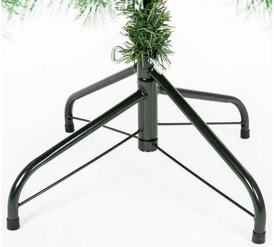 Новогодняя искусственная ель Золотая сказка Velvet Pinewood 180 см, ПВХ, с инеем и шишками 591704