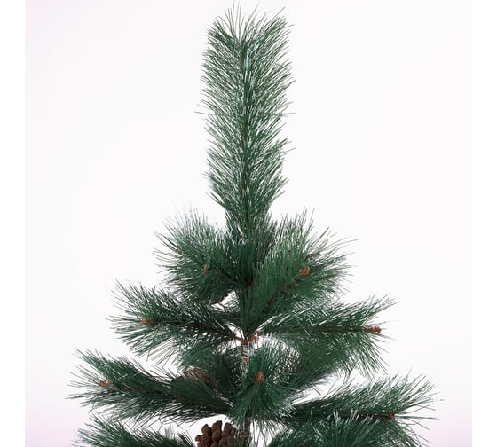 Новогодняя искусственная ель Золотая сказка Velvet Pinewood 120 см, ПВХ, с инеем и шишками 591702