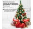 Новогодняя искусственная ель Золотая сказка Velvet Pinewood 120 см, ПВХ, с инеем и шишками 591702 11
