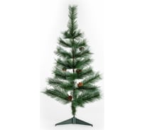 Новогодняя искусственная ель Золотая сказка Velvet Pinewood 90 см, ПВХ, с инеем и шишками 591701