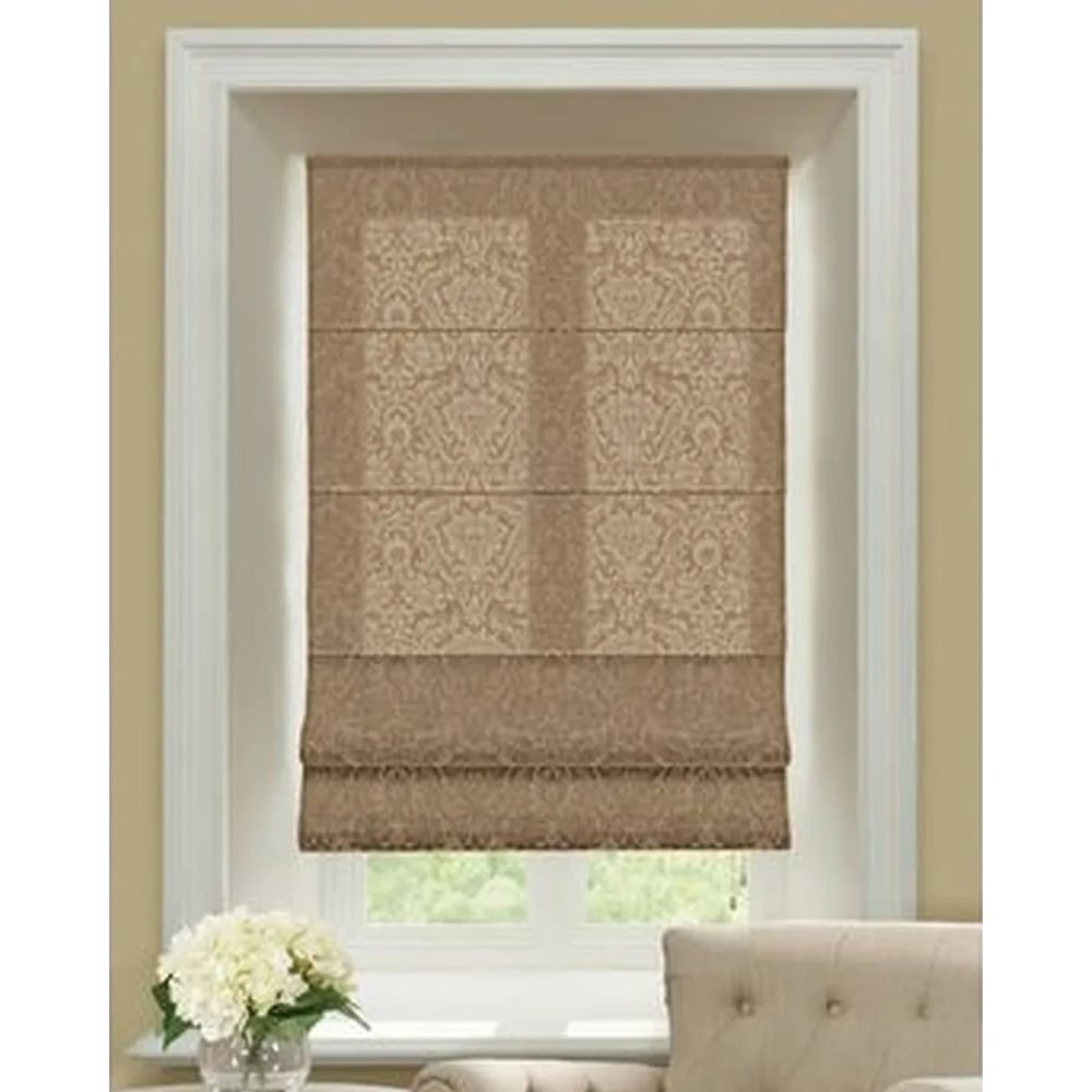 Римская тканевая штора Эскар Эмоджи коричневый, 60х160 см 1030060 ...