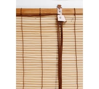 Рулонная штора Эскар бамбук, натур микс, 90х160 см 71909090180