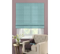 Римская тканевая штора Эскар Линза синий, 140х160 см 1040140