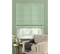 Римская тканевая штора Эскар Линза зеленый, 140х160 см 1041140