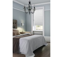 Плиссе натяжного типа Эскар Blackout белый, 37х170 см 140601037