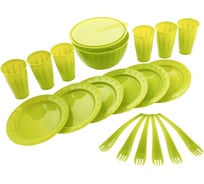 Набор для пикника PALISAD на 6 персон, 20 предметов, контейнер 9 л в комплекте, 69451