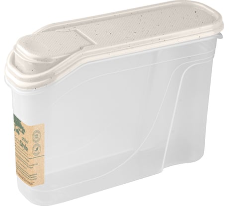 Ёмкость для сыпучих продуктов Phibo 1.5 л, бежевый флэк 431221835