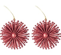 Декоративная подвеска TODI Снежинка №3 10см, пластик, 2 шт, красная 806715384288