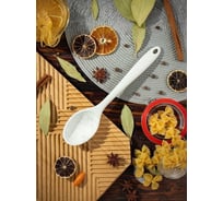 Ложка поварская Daniks силикон, 26.5х5.5 см, навеска, Emerald, Y4-7896 459244