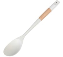 Ложка поварская Daniks для кухни, бамбук, силикон, навеска, бел, Skandi, WFCFA-0037-4 481063