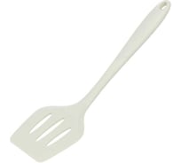 Лопатка кулинарная Daniks силикон, 29.2х7.5 см, с прорезями, навеска, Emerald, Y4-7894 459242