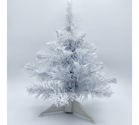 Настольная новогодняя искусственная ель Золотая сказка Snow White 30 см, ПВХ, белая 591708